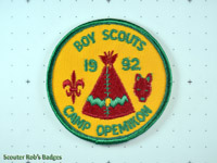 Click to enlarge 1992 Camp Opemikon